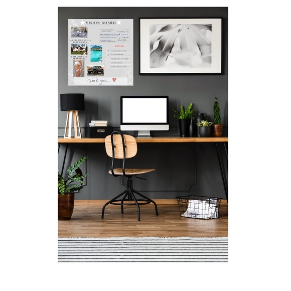 Vision Board Poster - Manifestation Board Dream Board Law of Attraction Gray - Picture 5 of 7